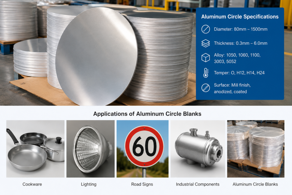 applications of aluminum circle blanks