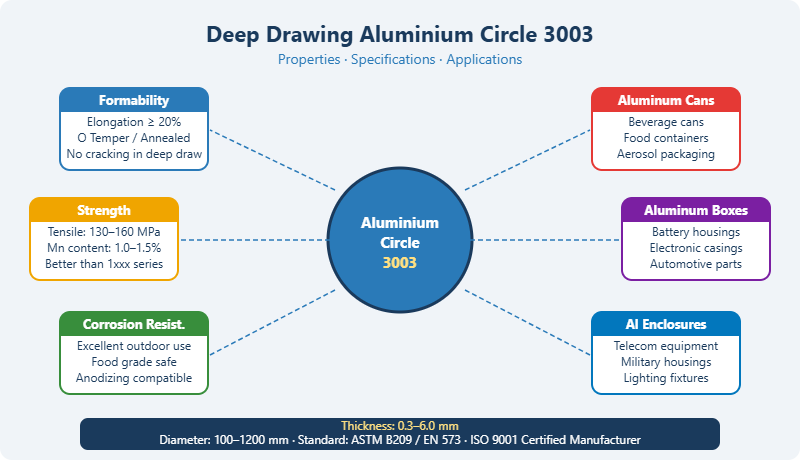 3003 Aluminium Circle — Properties & Applications