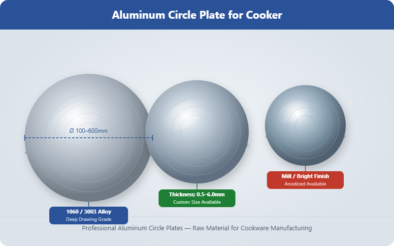 aluminum circle plate for cooker